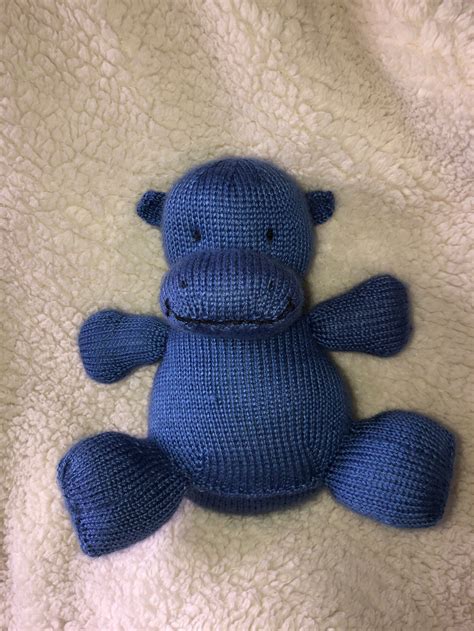 Knitted Hippo Etsy