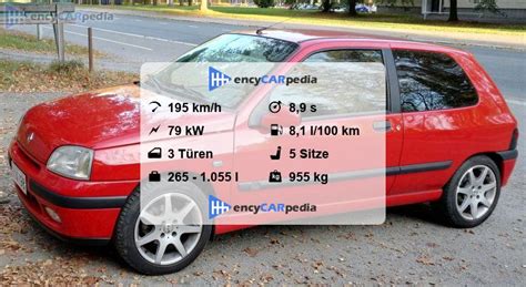 Renault Clio Rsi Technische Daten Leistung Karosserie