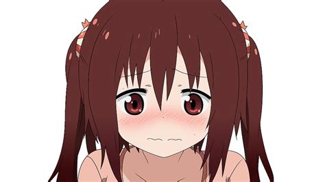 Animated Brown Haired Girl Looking Down With Sad Facial