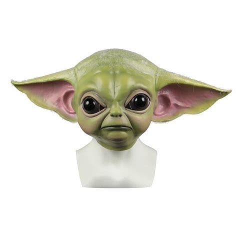 The Mandalorian Baby Yoda Halloween Mask Cocplsy Helmet Perfect Saber