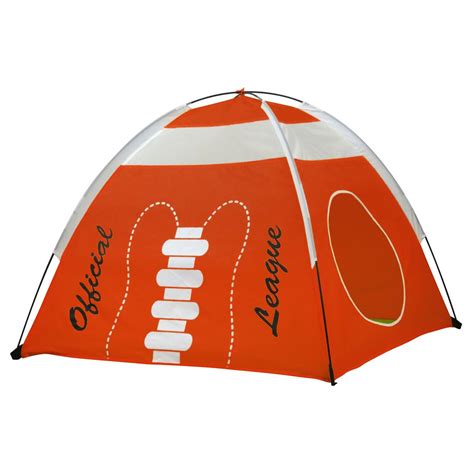 Gigatent Football Dome Play Tent With Curtain Doors Easy To Orange