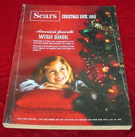 Vintage 1968 Sears Roebuck And Co Christmas Wishbook Catalog Vintage