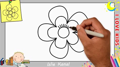 Blume zeichnen lernen einfach schritt für schritt für ...