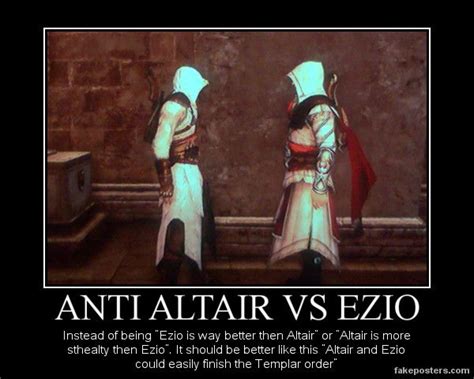 Anti Altair Vs Ezio By Johnnytlad On Deviantart Assassins Creed