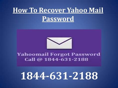 how to recover yahoo mail password