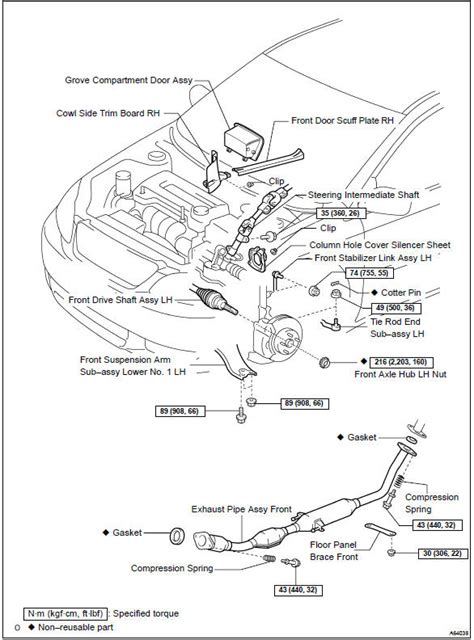 Toyota Corolla Repair Manual Components Partial Engine Assy