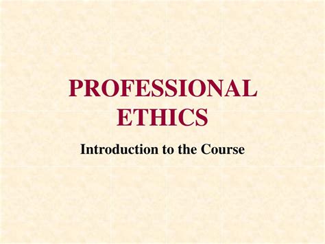 Ppt Professional Ethics Powerpoint Presentation Free Download Id