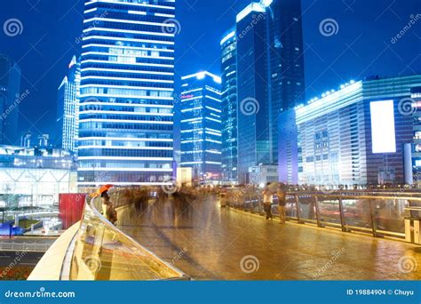 Night View Of Prosperous City Stock Photo Image Of Metropolis Asian