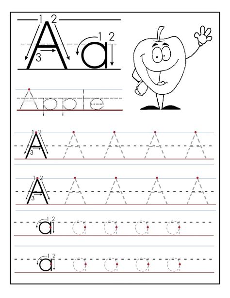 Trace Letter A Sheets to Print  Activity Shelter