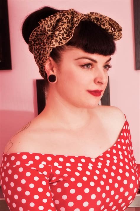 Vintage 50s Retro Hair Scarf In Leopard Print