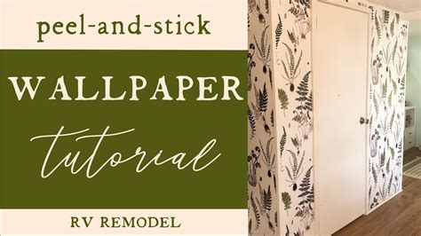 Scan any home design pinterest board and you'll likely see colorful designs gracing stair. How to hang wallpaper | peel and stick | RV remodel - YouTube