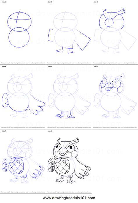 Found 498 free animal crossing drawing tutorials which can be drawn using pencil, market, photoshop, illustrator just follow step by step directions. How to Draw Blathers from Animal Crossing Printable Drawing Sheet by DrawingTutorials10 ...