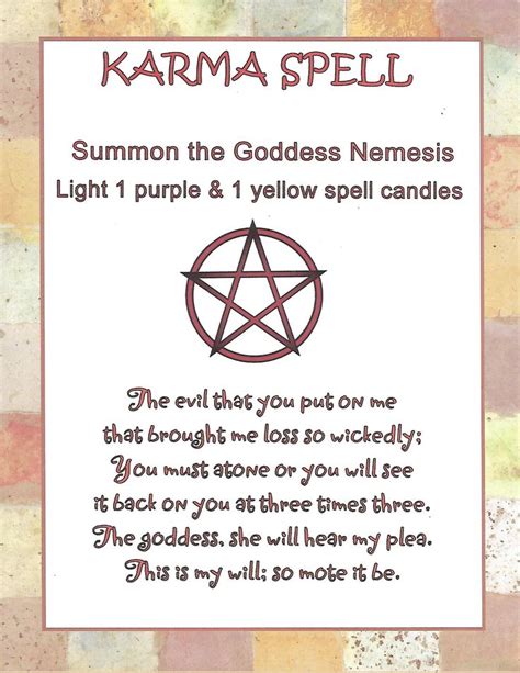 You WILL Atone For What You Did To Me Wiccan Spell Book Wicca Love Spell Karma Spell