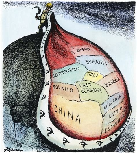 Russia Imperialism 1951 Nthe New Imperialism American Cartoon On