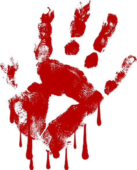 Dripping Bloody Hand Png Png Mart