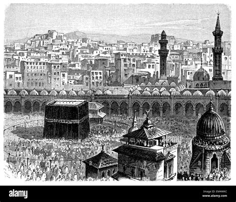 Kaaba In Mecca Black And White Stock Photos And Images Alamy