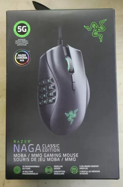 Razer Naga Classic Edition Rz01 02410200 R3u1 Wired Gaming Mouse 4000 Picclick