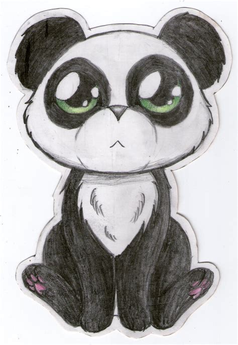 Drawing How To Draw A Baby Panda Easy Together With How To Draw A