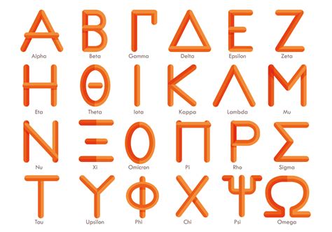Modern Greek Alphabet Vector Download Free Vector Art Stock Graphics