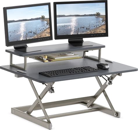 Buy Shw 36 Inch Height Adjustable Standing Desk Converter Sit To Stand