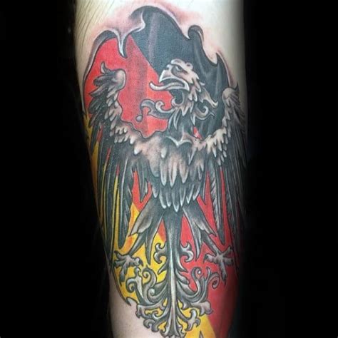 The shape of the hand lends well to certain iconic tattoo designs, like roses and skulls, but there is more than one way to. 50 German Eagle Tattoo Designs For Men - Germany Ink Ideas