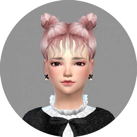 Child Hair 01 High Bun At Marigold Sims 4 Updates