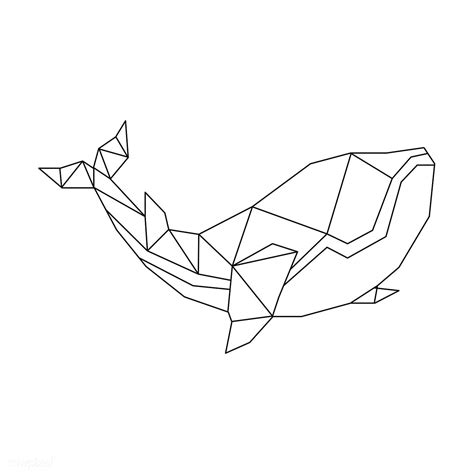 Download Premium Vector Of Linear Illustration Of A Whale 518129