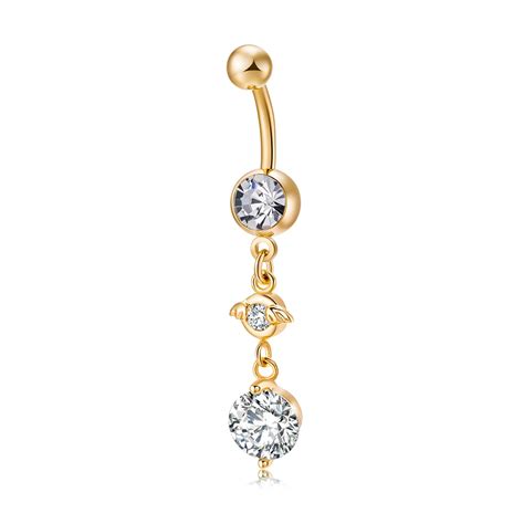 Buy Sexy Dangle Bar Belly Button Rings Belly Piercing