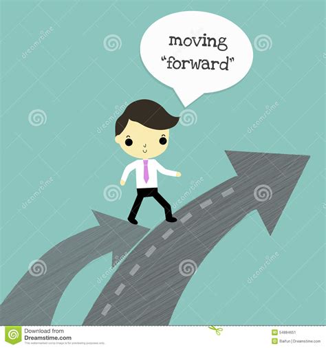Move Forward Stock Vector Illustration Of Business Fast 54884651