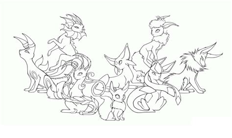 Baby eevee coloring pages to downloads. Cute Pokemon Coloring Pages Eevee Evolutins to Print for ...