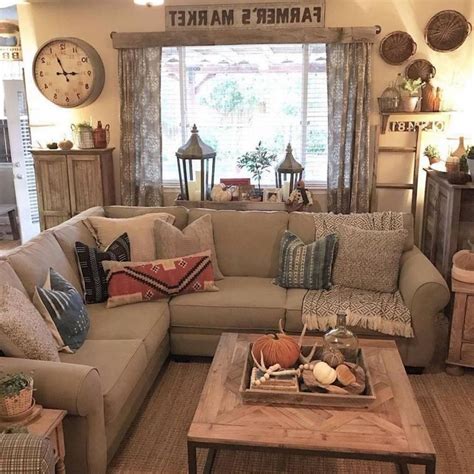 41 Comfy Small Farmhouse Rustic Living Room Decorating Ideas Page 37