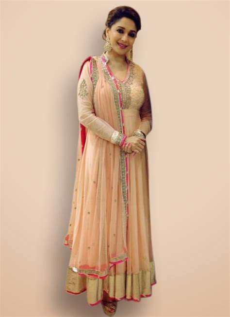 Online Indian Traditional Designer Ethnic Madhuri Dixit Pink Anarkali