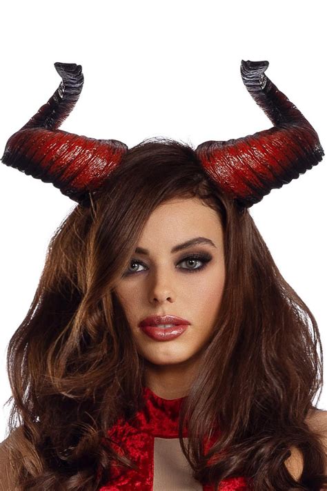 Curved Demon Horns Costume Devil Horns