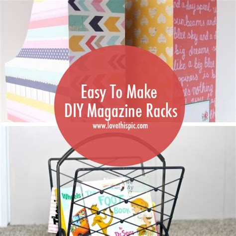 Easy To Make Diy Magazine Racks Diy Magazine Diy Rustic Decor Diy