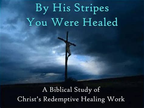 Ppt By His Stripes You Were Healed Powerpoint Presentation Free