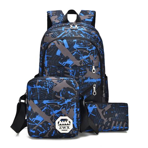 Fulozo Ultra Light Water Resistant Boy School Backpack With Usb