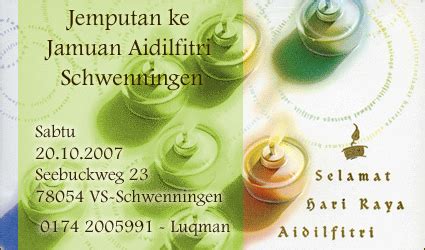 Download & view kad jemputan jamuan hari raya as pdf for free. Rumah terbuka Schwenningen - Eizil.com