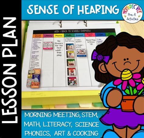 Sense Of Hearing Free Lesson Plan Nbprekactivities