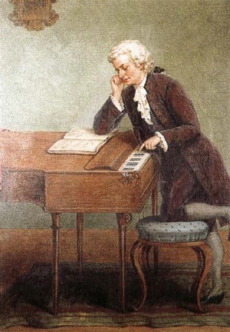 A Romantic Artists Impression Of Mozart Composing Painted Around 1880