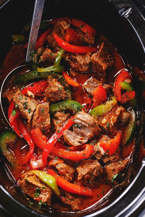 Slow cooker flank steak fajitas. Crock-Pot Steak Fajita | Slow cooker fajitas, Slow cooker ...