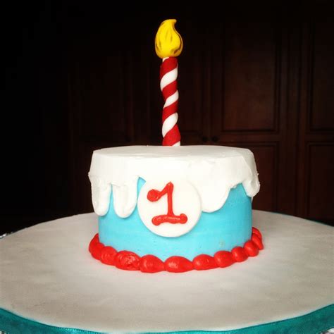 Seuss's birthday with a party and have snacks! Dr. Seuss 1St Birthday - CakeCentral.com
