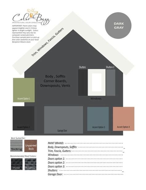 Download A Professionally Created Home Exterior Paint Color Palette