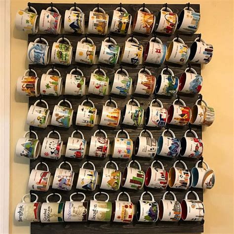 Making you the perfect cup of coffee doesn't just happen. Starbucks You Are Here Mug Rack 56 or 64 Hook Coffee cup ...