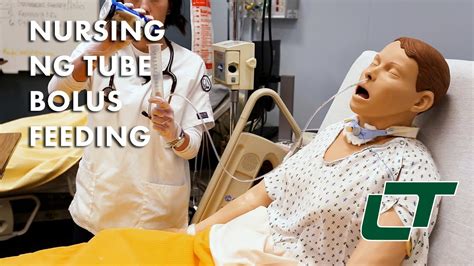 Nursing Ng Tube Bolus Feeding Demonstration Youtube