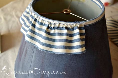 How To Update An Old Lamp With A Little Glue And Fabric Diy Lamp