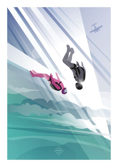 Tracking Green Pink Skydive Print Totem Custom Design Skydiving