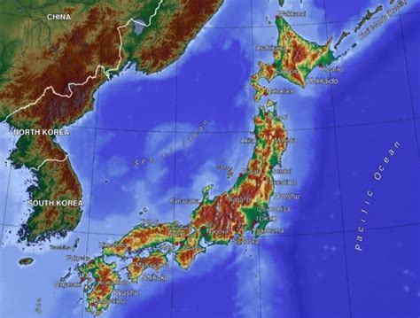 Gambar Peta Wilayah Negara Jepang Caribes Net