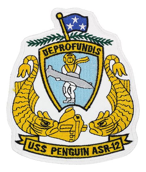 uss penguin asr 12 ship patch flying tigers surplus