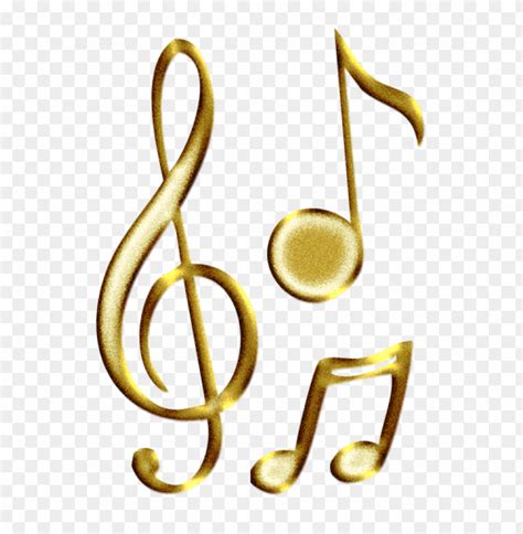 Free Download Hd Png Gold Music Notes Png Png Image With Transparent