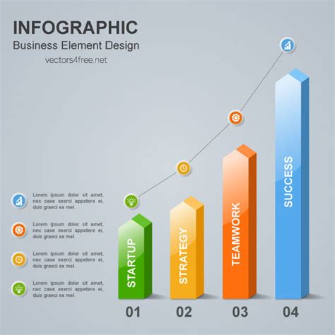 Business Infographic Design Element Vector With Place For Your Text And